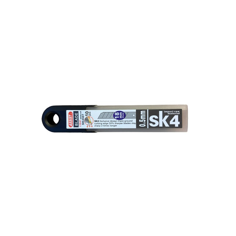 Assist 18mm knæk af blade 10 stk/pk soft pack